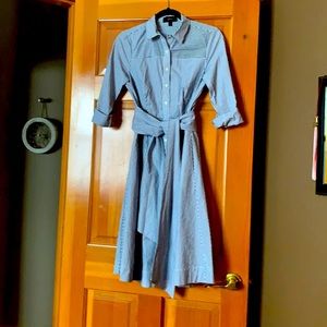 J Crew Pin Stripe Shirt Dress Size 0